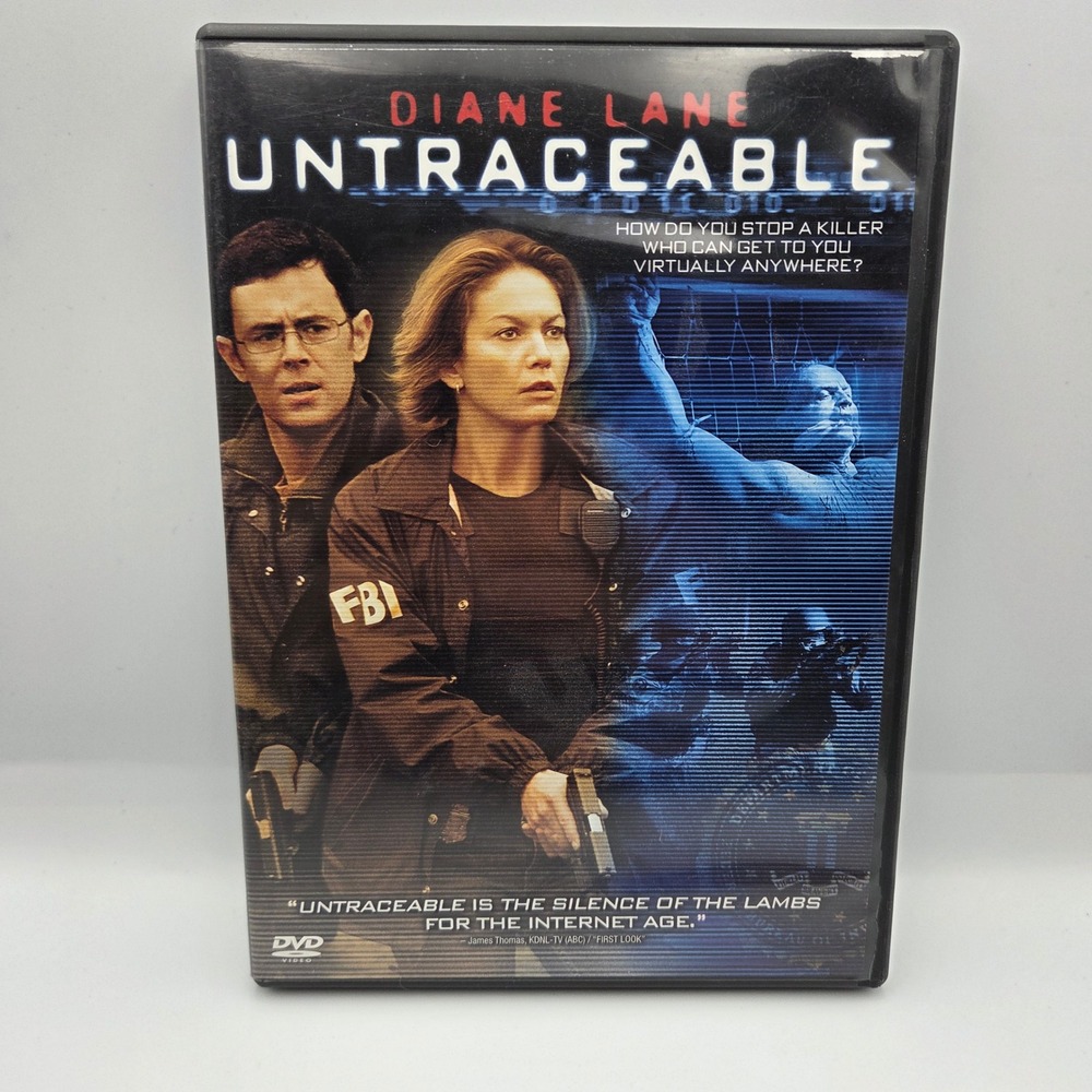 Untraceable DVD Diane Lane Colin Hanks Crime Thriller Movie Widescreen Sony FBI